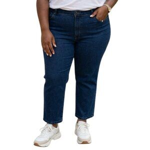 L.L. Bean Plus Size 18 Reg  Jeans Classic Fit Mid-Rise Denim Blue Straight Leg